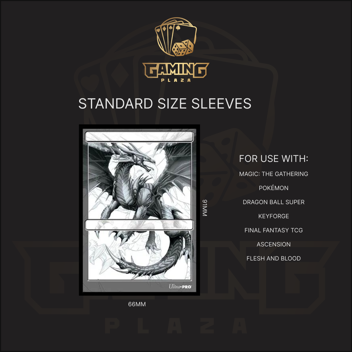 PRO-Matte Standard Deck Protector Sleeves (100ct)
